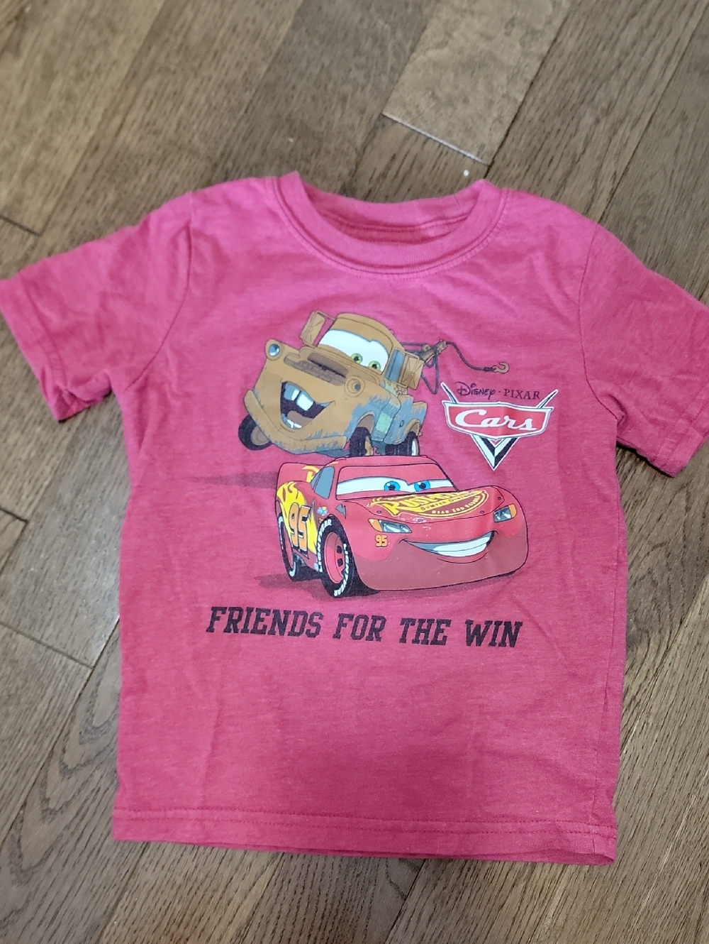 Cars Kids' Faded Red Lightning McQueen T-Shirt